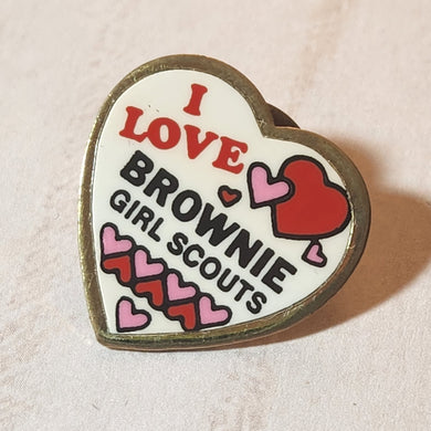 I Love Brownie GS Pin