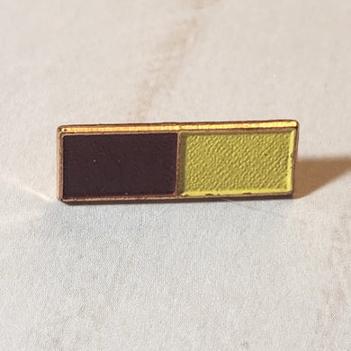 Community Service Bar Pin - Wine and Yellow Split - Inset