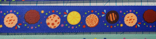 Blue Cookie Ribbon - 1 INCH