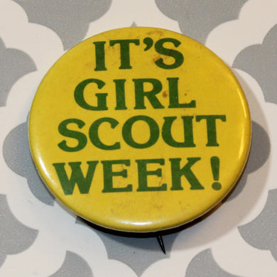 Button - Girl Scout Week