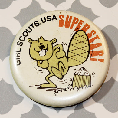 Button - Superstar Beaver