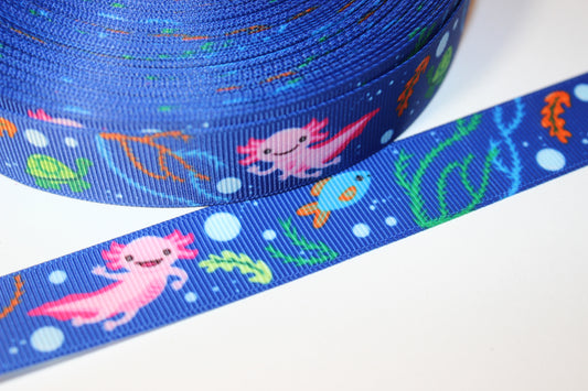 Axolotl Swimming Ribbon - 1 INCH