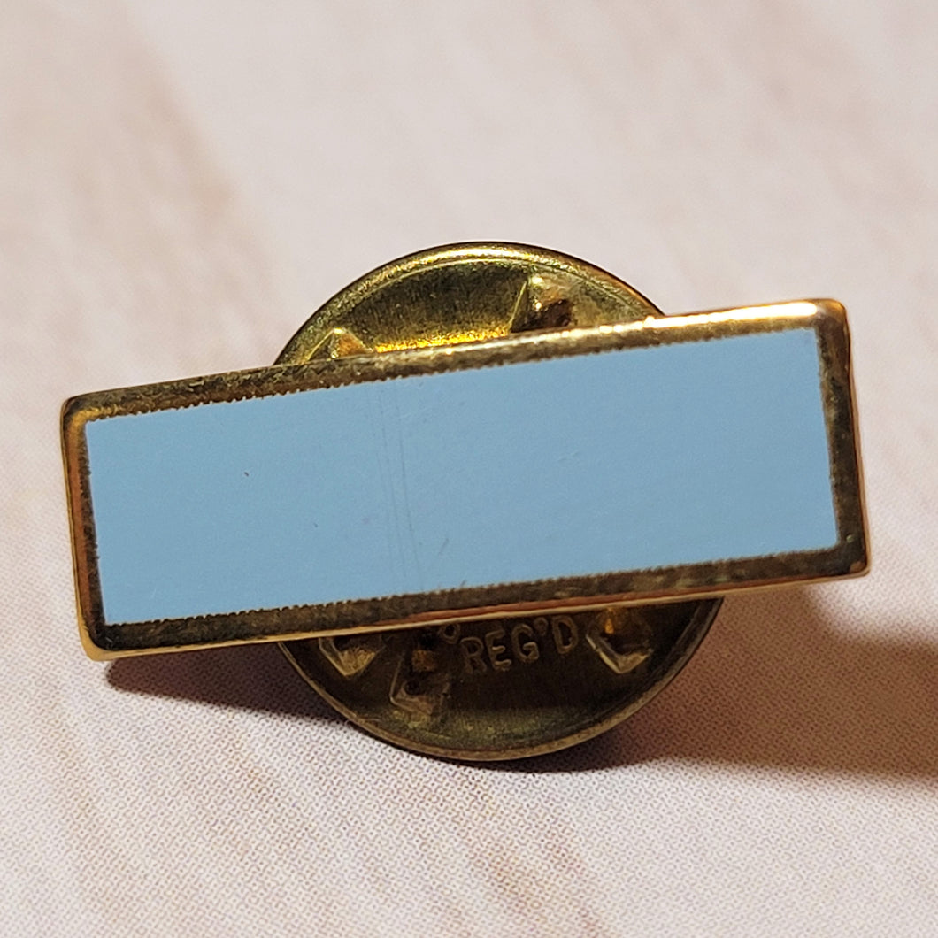 Community Service Bar Pin - Light Blue - Flat