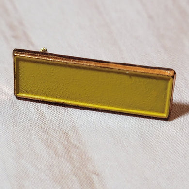 Community Service Bar Pin - Yellow - Inset