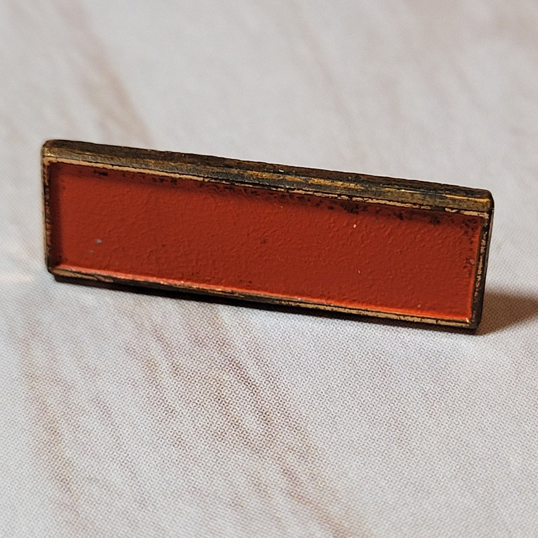 Community Service Bar Pin - Orange - Inset