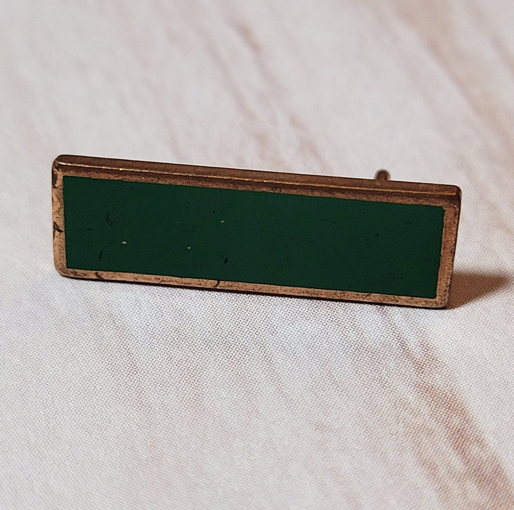 Community Service Bar Pin - Green - Flat