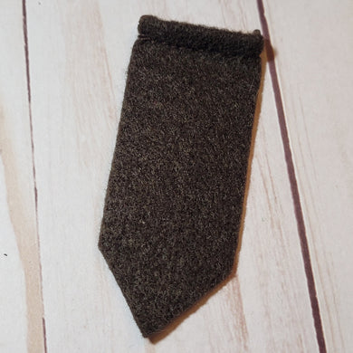 Brownie Tab - Felt - Dark Brown